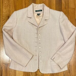 Ralph Lauren Pink Linen Blazer